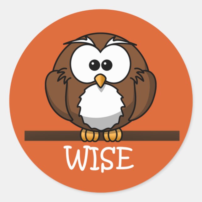 Adesivo Redondo Professora Wise Owl Formando Stickers (Frente)