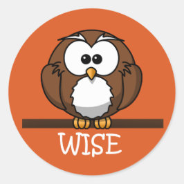 Adesivo Redondo Professora Wise Owl Formando Stickers