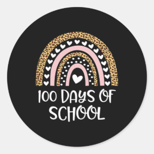 Adesivo Redondo Professores Do Dia 100 Dias Mais Inteligentes Do A
