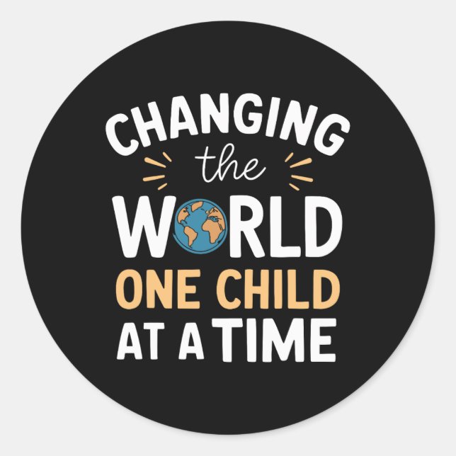 Adesivo Redondo Professores Especiais De Educação Inclusão De Prof (Frente)