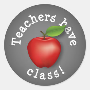 Adesivo Redondo Professores têm classe!