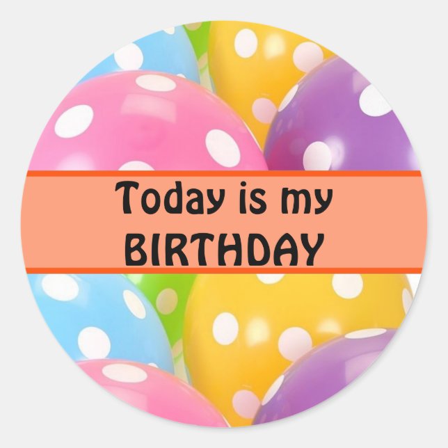 Adesivo Redondo Professores Vinhetas de Aniversário (Frente)