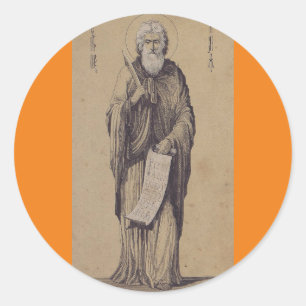 Adesivo Redondo Profeta Elijah Pai dos Carmelitos