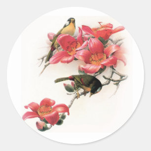 Adesivo Redondo Profusão cor-de-rosa
