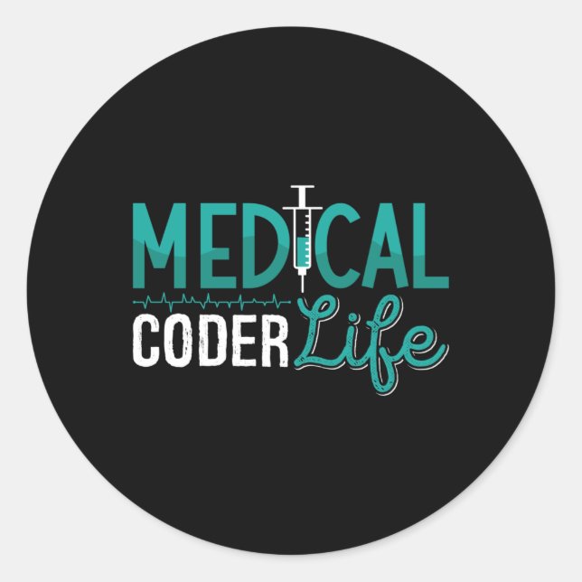 Adesivo Redondo Programa de Codificação ICD do Assistente de Codif (Frente)