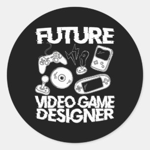 Adesivo Redondo Programação de Jogos Jogos Jogos Jogadores de Jogo