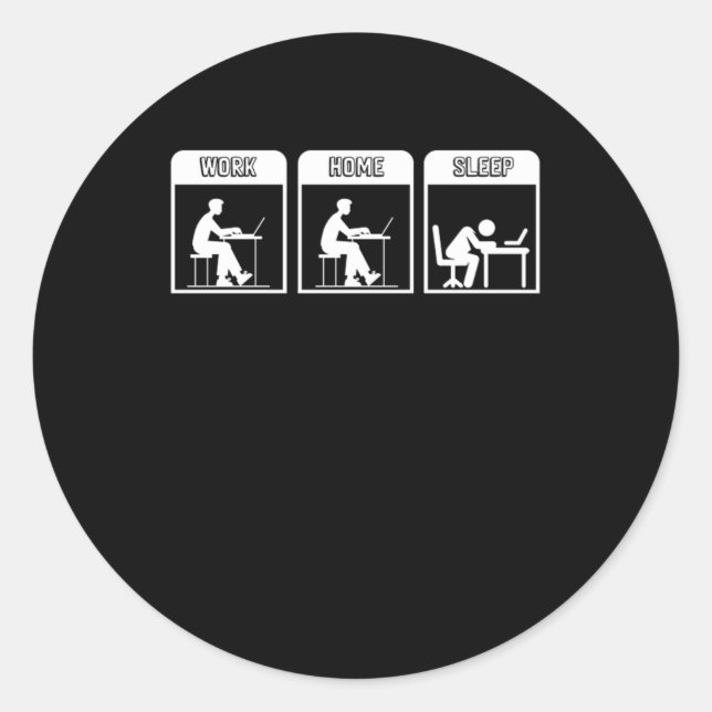 Adesivo Redondo Programador Vida Programação Codificação Codificaç (Frente)