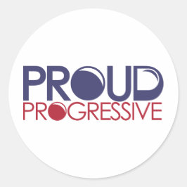 Adesivo Redondo Progressista orgulhoso