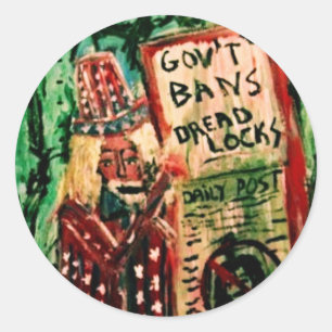 ADESIVO REDONDO PROIBIÇÃO DO PÃO