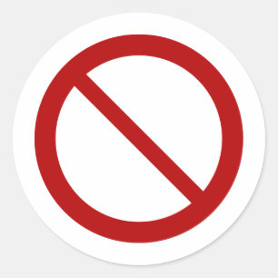 Adesivo Redondo ProibiçãoSign2_Vetor_Clipart não