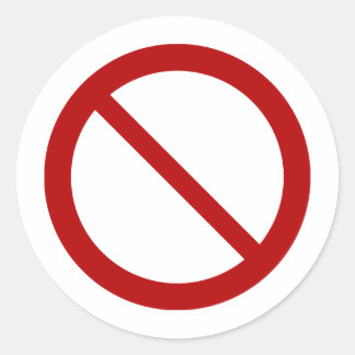 Adesivo Redondo ProibiçãoSign2_Vetor_Clipart não