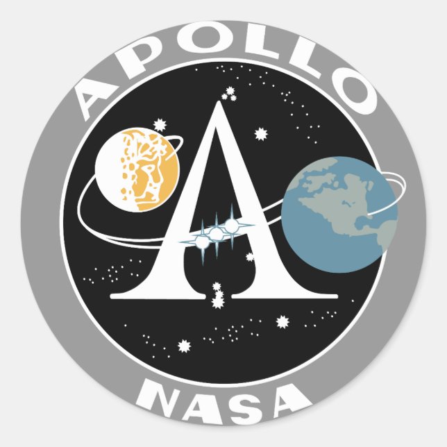 Adesivo Redondo Project Apollo Sticker (Frente)