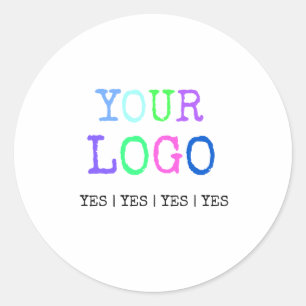 Adesivo Redondo Projete seu próprio logotipo personalizado costum