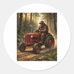 Adesivo Redondo Projeto de Trator Bigfoot para Fazenda do Pai Faze