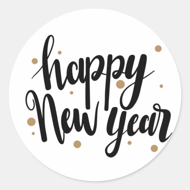 Adesivo Redondo Projeto Feliz Ano Novo (Frente)