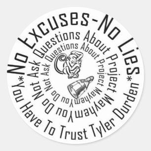 Adesivo Redondo Projeto Mayhem