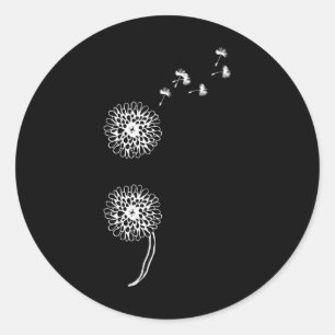 Adesivo Redondo Projeto Semicolon Prevenção Suicida Dand