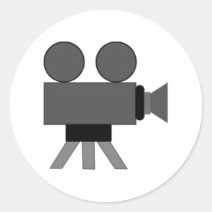 Adesivo Redondo Projetor de Filmes