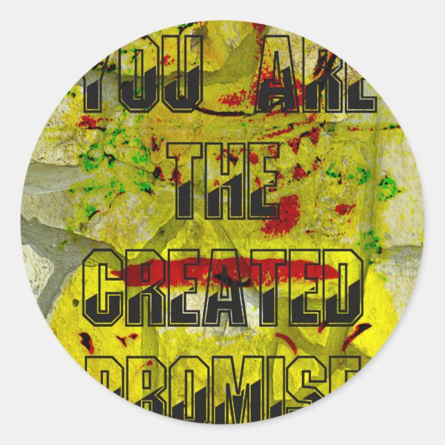 Adesivo Redondo Promessa do ouro: O Script do Ouro do Destino (Frente)