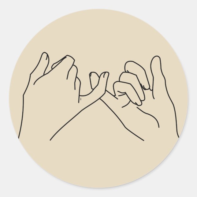 Adesivo Redondo promessa pequena (Frente)