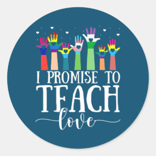 Adesivo Redondo Prometo Ensinar Orgulho LGBT LGBT Orgulhoso