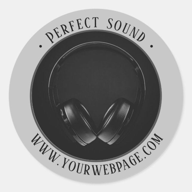 Adesivo Redondo Promoção de produto cinza prata (Frente)