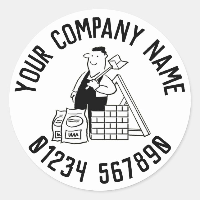 Adesivo Redondo Promoção do Construtor Geral (Frente)