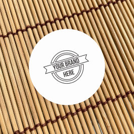 Adesivo Redondo Promoção do logotipo comercial personalizado profi