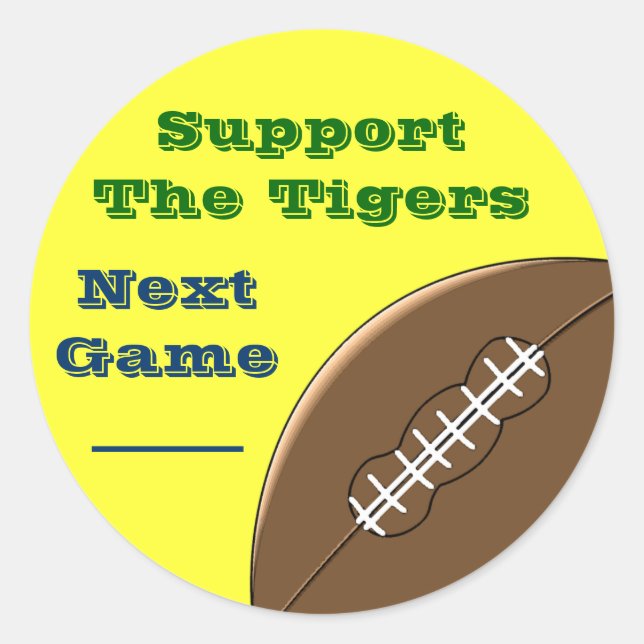 Adesivo Redondo Promocional da Equipe de futebol (Frente)