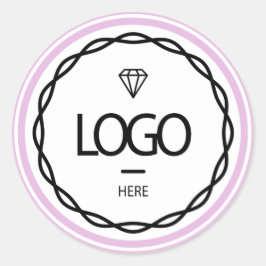 Adesivo Redondo Promocional Logotipo Personalizado Embalagem de Qu