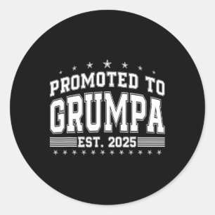 Adesivo Redondo Promovido A Grumpa 2025 Em Breve Pais Grumpa