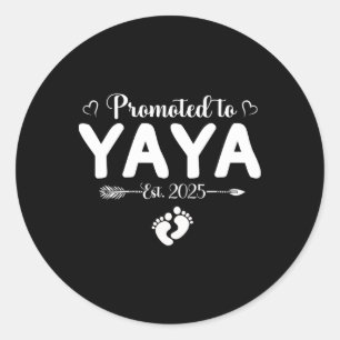 Adesivo Redondo Promovido Ao Dia de as mães Yaya 2025 Pela Primeir