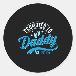 Adesivo Redondo Promovido ao pai pai 2024 para 2024