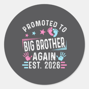 Adesivo Redondo Promovido Para Big Brother Novamente Est. 2026 Vin
