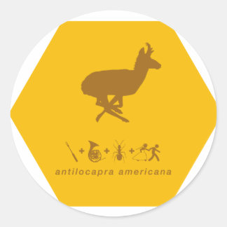 Adesivo Redondo pronghorn amarelo e marrom.png