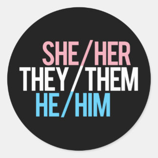 Adesivo Redondo Pronoun Triad, Round