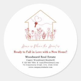 Adesivo Redondo Pronto no Amor com uma Nova Casa? | Promoção Imobi