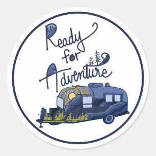 Adesivo Redondo Pronto para Adventure Sticker