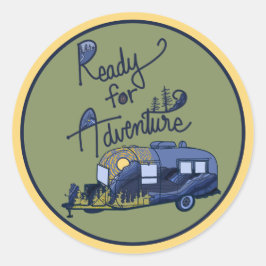 Adesivo Redondo Pronto para Adventure Sticker