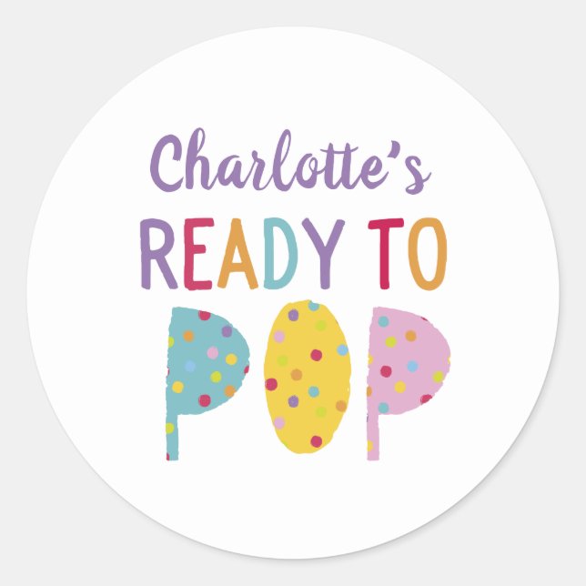 Adesivo Redondo Pronto para Doença de Pop (Frente)