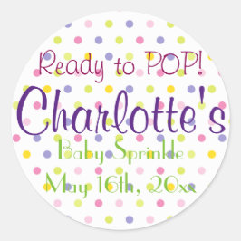 Adesivo Redondo Pronto para POP! Bolinhas de Pastel Sprinkle