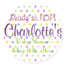 Pronto para POP! Chá de fraldas de Bolinhas de Pas