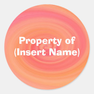 Adesivo Redondo Property Sticker - Personalizado