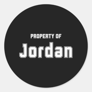 Adesivo Redondo Propriedade Da Bachelorette Funny Jordan Gifts Par