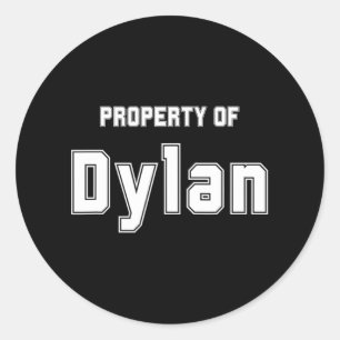 Adesivo Redondo Propriedade De Dylan Funny Bachelorette Gifts Para