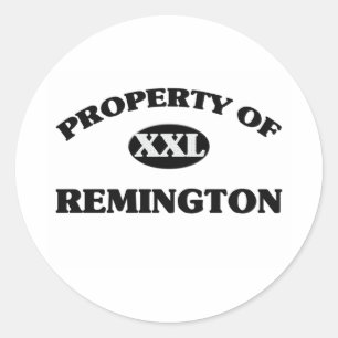 Adesivo Redondo Propriedade de REMINGTON