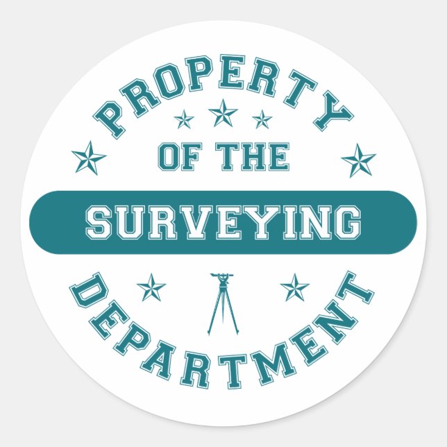 Adesivo Redondo Propriedade do Departamento de Inquérito (Frente)