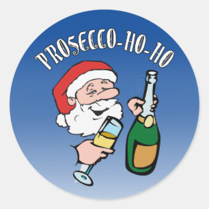 Adesivo Redondo Prosecco-ho-ho