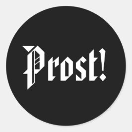 Adesivo Redondo Prost Black and White Oktoberfest