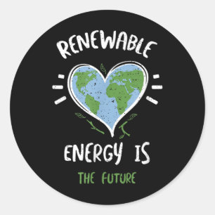 Adesivo Redondo Proteção Ambiental - A Energia Renovável É T...